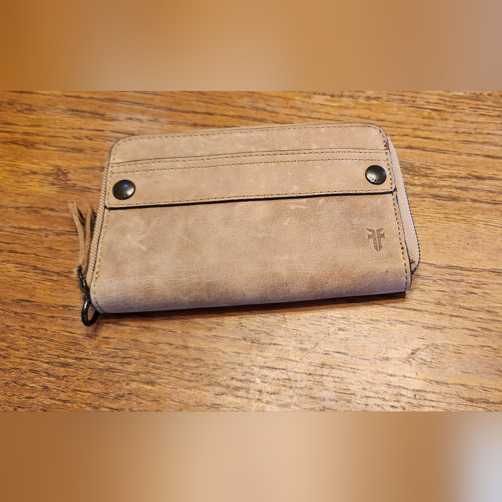 Frye Tan Leather Wallet